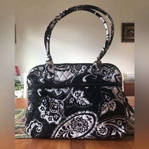 Vera Bradley satchel in Midnight Paisley pattern